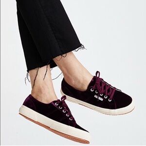 Superga 2750 Velvet Bordeaux Sneakers NWT EU 37.5 / US 7